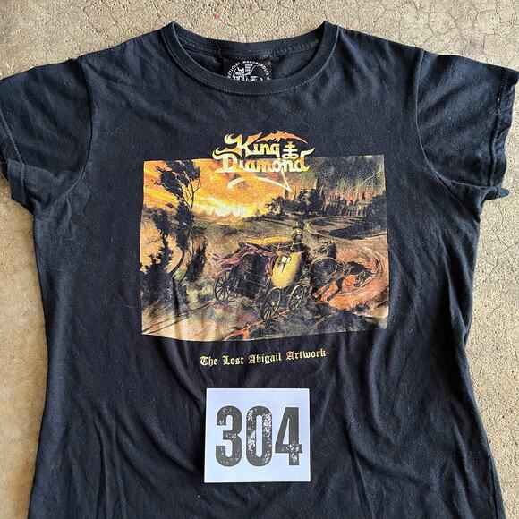 2015 King Diamond Abigail‎ in Concert Womens M Heavy Metal Band Tour Tee T-Shirt - Picture 8 of 9